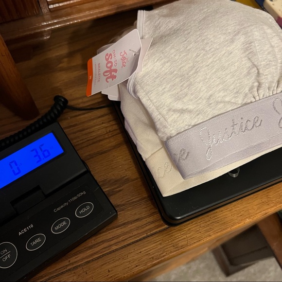 Pair of Justice Bralettes oh so soft behind the neck strap Size 36 New with tags - Picture 9 of 9